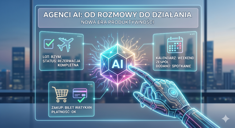 Koniec z samym chatowaniem. Jak Agenci AI wkrótce zaczną załatwiać za nas codzienne sprawy?
